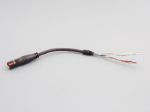Picture of Female NW Dongle Cable, All Signals, 6", 8MM Strain Relief