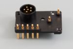Picture of BB-390 SMBUS Connector - Pins  Inserted  (1)Thermistor pins, (1) Charge Enable 