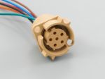 Picture of BB-2590 Female Connector Battery Mount Color: RAL-1024 + 6 Wires AWG 20