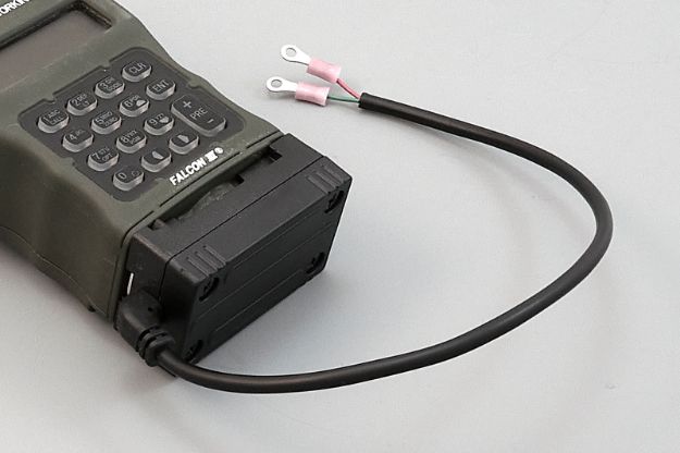 Picture of 90°  12V Regulated Batt Eliminator w/Ring Terminals, 12"