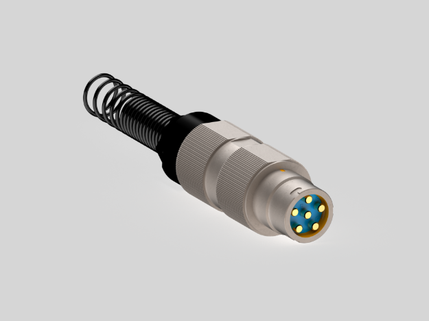 Picture of U-328/U (M55116/14-3) 6 Pin In-line Male Connector